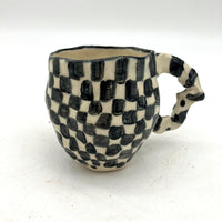 checkerboard mug