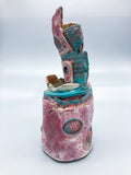 pink vase