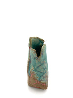 green and pinky vase